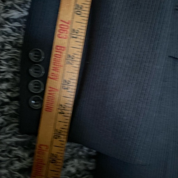 Luca Rossi Blazer Men's 44 L Gray Long Lined Pinstripe Sports Jacket in Excell - Picture 3 of 12